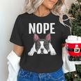 Nope Boston Terrier Puppy Dog Bostie Lover Men Women Girls Kids Unisex T-Shirt, gift for family, gift for coworker