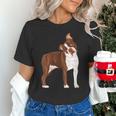 Red Boston Terrier Dog Unisex T-Shirt, gift for family, gift for coworker