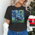 Scottish Terrier Starry Night Scotty Dog Art By Aja Unisex T-Shirt, gift for family, gift for coworker