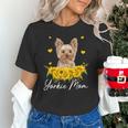 Sunflower Yorkie Mom Dog Lover Unisex T-Shirt, gift for family, gift for coworker