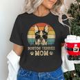 Vintage Boston Terrier Mom Dog Lovers Mother's Day Unisex T-Shirt, Boston Terrier Mom Shirts, gift for family, gift for coworker