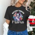 Watercolor Floral Boston Terrier Mama Dog Lover Mother's Day For Men Women Girls Kids Unisex T-Shirt, gift for family, gift for coworker