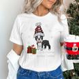 Boston Terrier Christmas T Shirt-Life Is Merrier Premium Tri-Blend Unisex T-Shirt, Boston Terrier Christmas Shirts, gift for family, gift for coworker