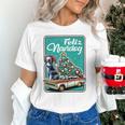 Boston Terrier Merry Christmas Tree Truck Dog X-Mas Unisex T-Shirt, Boston Terrier Christmas Shirts, gift for family, gift for coworker