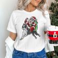 Boston Terrier Santa Claus Hat Merry Christmas Dog X-Mas Unisex T-Shirt, Boston Terrier Christmas Shirts, gift for family, gift for coworker