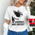 Boston Terrier Shirt Ok Seriously Who Farted Unisex T-Shirt, gift for family, gift for coworker