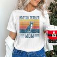 Dog Boston Terrier Mom Vintage Boston Terrier Mom Unisex T-Shirt, Boston Terrier Mom Shirts, gift for family, gift for coworker
