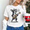 Dog Playing Guitar Singing Boston Terrier For Men Women Girls Kids Unisex T-Shirt, gift for family, gift for coworker