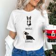 Inhale Exhale Yoga Boston Terrier Tshirt Unisex T-Shirt, gift for family, gift for coworker