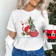 Santa Ugly Christmas Tree Lights Boston Terrier Dog Lover Unisex T-Shirt, Boston Terrier Christmas Shirts, gift for family, gift for coworker