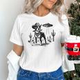 Vintage Boston Terrier UFO Western Wild West Dog Mom Dad Unisex T-Shirt, Boston Terrier Dad Shirts, Boston Terrier Mom Shirts, gift for family, gift for coworker