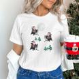 Xmas Tree Santa Riding Boston Terrier Christmas Unisex T-Shirt, Boston Terrier Christmas Shirts, Boston Terrier Riding Shirts, gift for family, gift for coworker