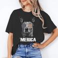4th July Blue Heeler Dog Merica Patriotic USA Flag Cute Women's T-Shirt, trending gift