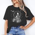 Astronaut Boston Terrier Space Galaxy Dog Lovers Women's T-Shirt, trending gift