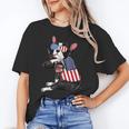 Boston Terrier Dog Merica 4th Of July Usa American Flag Men Women's T-Shirt, American Boston Terrier Gifts, Boston Terrier 4th Of July Gifts, trending gift