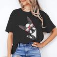 Boston Terrier Dog From Side Boston Bull Women's T-Shirt, trending gift