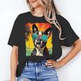 Dog Boston Terrier Hawaiian Women's T-Shirt, trending gift
