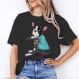 Father's Day Gift Dog Dad Boston Terrier i Love Dad Tattoo Women's T-Shirt, Couple Gifts, Boston Terrier Dad Gifts, trending gift