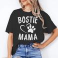 Fun Bostie Mama Dog Lover Apparel Boston Terrier Mom Women's T-Shirt, Couple Gifts, Mom Gifts, Boston Terrier Mom Gifts, trending gift