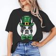 Green Boston Terrier Shamrock St Patricks Day Boston Terrier Women's T-Shirt, trending gift