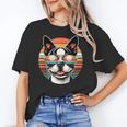 Retro Sunset Sunglasses Boston Terrier Boston Bull Bostie Women's T-Shirt, trending gift