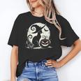 Scary Halloween Cat Costume Retro Cat Moon For Men Women Kids Women's T-Shirt, trending gift