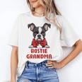 Boston Terrier Grandma Dog Lovers Puppy Bostie Owner Women's T-Shirt, trending gift