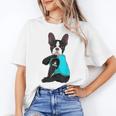 Boston Terrier I Love Mom Apparel Women's T-Shirt, Couple Gifts, Mom Gifts, Boston Terrier Mom Gifts, trending gift