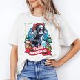 Boston Terrier Santa Claus Coffee Mug Merry Christmas Dogs Women's T-Shirt, Boston Terrier Christmas Gifts, trending gift