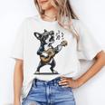 Dog Playing Guitar Singing Boston Terrier For Men Women Girls Kids Women's T-Shirt, trending gift