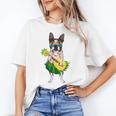Hawaiian Boston Terrier Dog Pineapple Ukulele Summer For Men Women Girls Kids Women's T-Shirt, trending gift