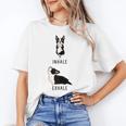 Inhale Exhale Yoga Boston Terrier Tshirt Women's T-Shirt, trending gift
