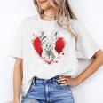 Valentine's Day Boston Terrier Dog Women's T-Shirt, trending gift