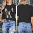 Boston Terrier Cute Puppy Face Dog Lover Pet Owner Women's T-Shirt, funny design