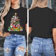 Boston Terrier Dog Christmas Tree Lights Xmas Pajama For Men Women Kids Women's T-Shirt, Boston Terrier Christmas Gifts, funny design