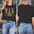 Boston Terrier Dog Halloween Christmas Hallothanksmas Men Women Kids Women's T-Shirt, Boston Terrier Christmas Gifts, Boston Terrier Halloween Gifts, funny design