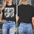 Boston Terrier Dogs With Sunglasses Photo Pets Meme Women's T-Shirt, funny design