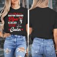 Boston Terrier Mom American Gentleman Dog Mother's Day Women's T-Shirt, Couple Gifts, Mom Gifts, Boston Terrier Mom Gifts, American Boston Terrier Gifts, funny design