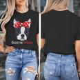 Boston Terrier Mom Bostie Women Girls Women's T-Shirt, Couple Gifts, Mom Gifts, Boston Terrier Mom Gifts, funny design