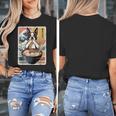 Boston Terrier Ramen Noodles Japanese Art Retro Ocean Waves Women's T-Shirt, funny design