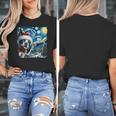 Boston Terrier Santa Starry Night Van Gogh Christmas Dog Men Women Kids Women's T-Shirt, Boston Terrier Christmas Gifts, funny design
