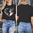 Boston Terrier Shirts For Women Girls Kids Heart Cute Women's T-Shirt, funny design