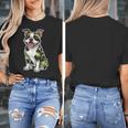 Camo Boston Terrier Pet Owner Camouflage Dog Lover Women's T-Shirt, funny design