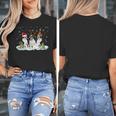 Christmas Boston Terrier Santa Dog Lover Women's T-Shirt, Boston Terrier Christmas Gifts, funny design