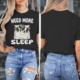 Cute Boston Terrier Need More Sleep Pajamas Nightgown Women's T-Shirt, funny design