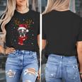 Family Matching Reindeer Xmas Boston Terrier Christmas Women's T-Shirt, Boston Terrier Christmas Gifts, funny design