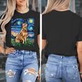 Red Heeler Starry Night Cattle Dog Colorful Art By Aja For Men Women Girls Kids Women's T-Shirt, funny design