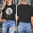 Spooky Halloween Moon Boston Terrier Boston Bull Bostie Women's T-Shirt, Boston Terrier Halloween Gifts, funny design