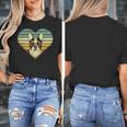 Vintage American Boston Terrier Lovers Valentine's Day Women's T-Shirt, American Boston Terrier Gifts, funny design