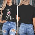 Vintage Boston Terrier Blowing Bubble Gum American Gentleman Women's T-Shirt, American Boston Terrier Gifts, funny design